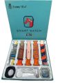 10 in 1 Smart watch 2.01 Full HD Display Crown Series Wireless Charging Long Battery Water Proof Straps Smart Watch With 10 Straps. 