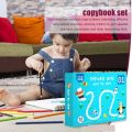 64 pages - Reusable Magical Tracing Workbook Set , Reusable Calligraphy Copybook , Practice Drawing Book for Kids ,Pen Control Training Drawing Book, Handwriting Practice Copybook for Kids, Children Learning Toys (64pages) KS. 