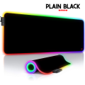 TITANWOLF XXL RGB Gaming Mouse Pad SMALL & Large Size - Extended & Small Led Soft Cloth Mousepad Mat with Non-Slip Rubber Base & 14 Lighting Modes for Gamers, PC Computer, Laptop, Office - (800×300×4mm) - Black - FunBug. 