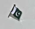 Pack Of 02  - 14 August Metal Badge – Elegant Pakistan Flag Badge for National Day, School & Office Wear. 