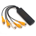 USB 2.0 Easycap 4 Channel , 4CH DVR CCTV Camera Audio Video Capture Adapter Recorder| Shopikbuzz. 