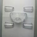 White Back Light Cover For 70 Bike With 4 White Indicator Cover For 70 Motorcycle. 