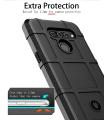 Rugged Shield Silicone Case For LG Q60 / K50 / X6 / K12 / K12 Max / K12 Prime Cases Military Heavy Duty Protect Phone Cover. 