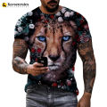 3D Cheetah Shirt Animals Clothing Leopard Animal T-shirt 3d Print T Shirt Men Women Clothes Hip Hop Fashion Summer Streetwear. 