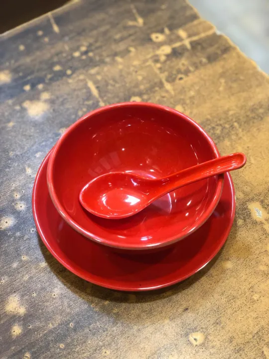 Melamine%2018%20Piece%20Soup%20bowl,%20Saucer%20and%20Spoons%20set%20-%20Image%202