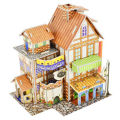 3D Puzzle Jigsaw Paper Model |3D House Building Puzzle | Learning Educational Toys For Children | Kid Gift 3D DIY Puzzle Citadel Model Cartoon House Assembling Toy Kid Early Learning. 