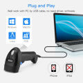Speed-X 8500 2D Wire Cmos Handheld Barcode Scanner (Scanner with Plug & Play Usb Cable & Stand). 