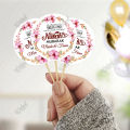Customized Nikkah Mubarak Mithai Cupcake Toppers Pack of 10 Engagement Topper for Wedding Party Celebration. 
