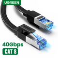 UGREEN Ethernet Cable CAT8 40Gbps Cotton Braided CAT7 Network Lan Cord for Laptops PS5, PS4 10m 20m RJ45 Ethernet Cable. 