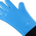 Premium Oven Gloves Insulated Long Anti-scalding Mitts for Cooking black. 