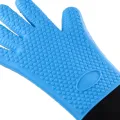 Premium Oven Gloves Insulated Long Anti-scalding Mitts for Cooking black. 