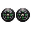 Bushcraft Compass-2 x Compass-Black. 