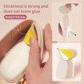 2-PCs High Heel Pads Women Insoles for Pain Relief Shoes Adjustment Back Feet Care Soft Non-slip T-shape Sponge Shoe Footwear Grips back Liner Insole Pads. 