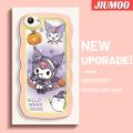 JIUMOO For VIVO Y71 Y71i Case Comic Kuromi Colorful Patten Wave Border Soft Transparent TPU Shockproof Phone Cases Silica Gel Casing Camera Protective Cover. 