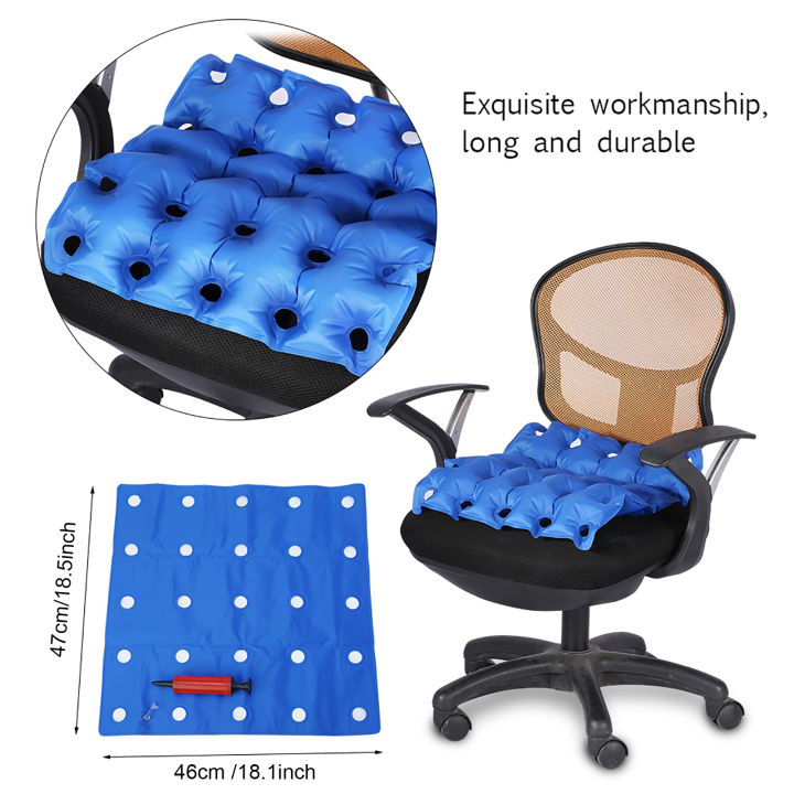 Inflatable anti-decubitus seat cushion portable inflatable air car Extended for office chair wheelchair