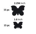 Pack of 30 Wooden 3D Butterfly Wall Decals for Living Room, Bedroom, and Kid's Room Decor. 