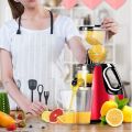 Electric Slow Juicer Slow Grinding Juicer Extractor BPA Free Masticating Wide mouth Cold Press Juicer with reverse motor function - Multifunction fruits and vegetables juice extractor juicer Multifunctional Squeezing Soybean Milk Home Commercial. 