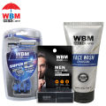 (Pack of 3) WBM Men Face Grooming Kit | Face Wash, Razors & Lip Balm. 