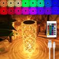 Crystal Lamp Rose Light Diamond Lamp 16 Colors Changing with Remote Control - Room Decoration. 