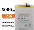Redmi 9A , 9C Battery Replacement BN56 Battery with 5000mAh Capacity _ Silver. 