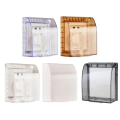 "Plastic Wall Switch Waterproof Cover with Flip Cap - Durable Wall Socket Waterproof Protection Box for Switches, Board Panel Switch Cover for Enhanced Safety, Versatile Design in Random Colors". 