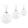 Indoor Christmas Tree Decor Plastic Ball Ornaments Clear Plastic Christmas Balls Oval Christmas Decorations Transparent Disc Ornaments. 