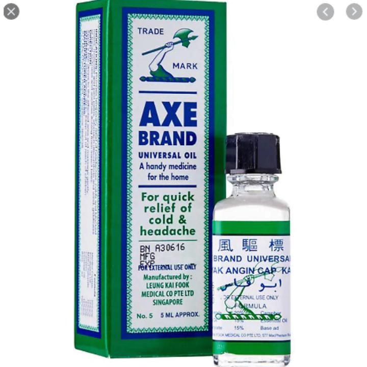 Branded ABU FAS Axe Brand Universal Oil 5ml From Singapore