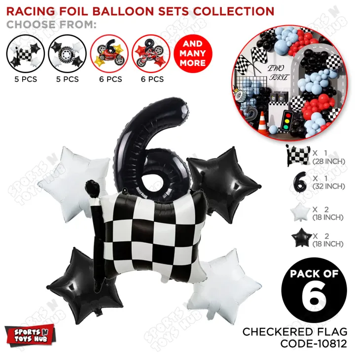 Checkered%20Flag%20Foil%20Balloon%20Set%20With%2032%20Inch%20Number%20Collection,%20Racing%20Tracks%20Happy%20Birthday%20Party%20Supplies%20Decor,%20HBD%20Racing%20Wheel%20Balloon,%20Motor%20Cycle%20Balloons%20Sports%20Vehicle,%20Decoration%20Celebrations%20Parties%20For%20Boys%20&%20Kids%20:%20BC8ZOoM3%20-%20Image%202