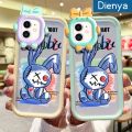 dienya Case For iPhone 6 iPhone 6s Case Robot Rabbit Pattern Colorful Lovely Little Monster Camera Lens Soft Clear Shockproof Phone Cases Simple Silicone Transparent Protective Cover. 
