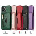 [autismaut] Suitable for Apple iPhone15 Side Stickers Slung over One Shoulder Phone Cover Samsung S23Ultra Zipper Card Wallet Leather Case. 