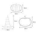 Pumpkin Metal Wire Wreath Form Rustic Autumn Pumpkin Wreath Frame Diy Hanging Wreath Form for Thanksgiving Crafts Farmhouse Front Door Decor Flower Arrangement Supplies. 