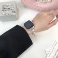 tch7ch9 premium for apple watch S8 strap baroque pearl applewat telescopic chain iwa. 