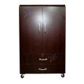 D13 6x4 Feet Two Large Drawer Wooden Cupboard - Wardrobe Safe Almari Cabinet. 