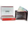 Unique Dark Brown - Leather Wallet For Men Horse Brand. 