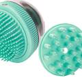 Pet Massage Brush with Soap Dispenser Dog Bath Brush for Dogs Cats Cleaning. 