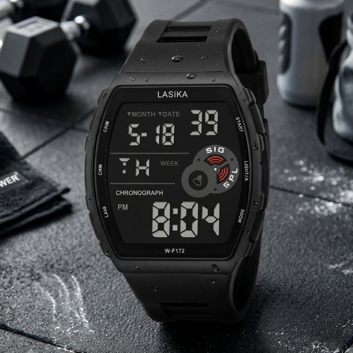 Waterproof Military Digital Watch for Men - Tactical Sports LED Wrist Watch with Alarm, Stopwatch & Date - Rugged Outdoor Fashion Watch