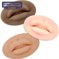 Green forest Lip Tattoo d Ergonomic Open Mouth Silicone Lips Practice Skin. 
