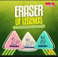 Bahadur B 72 Triangle Erasers Set | Available in 24, 48, 60, 72 Pieces | High-Quality, Non-Toxic, Smudge-Free Eraser for School, Office & Art Use (Bhadur, Bahadar). 