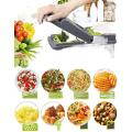 All-in-1 Vegetable Chopper, Pro Onion Food, Manual Salad Cutter, with Container, Veggie Nicer Dicer and Mandoline Slicer for Home Kitchen gadgets, Hand Grater. 