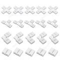 Rauf Traders 5 Pcs LED Strip Solderless 4PIN L/X Shape Corner Connector For RGB 3528 5050 Led Strip Light. 