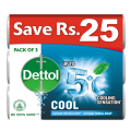 Dettol Soap Cool 110gm - Pack of 3. 