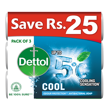 Dettol Soap Cool 110gm - Pack of 3