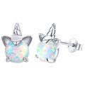 Girl's Unicorn Earrings Silver Hypoallergenic Earrings Jewelrys Gifts for Women. 