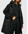 Parachute Long Pocket Gilet For Women | Sleeveless Long Jacket With Adjustable Drawstrings at Waist. 