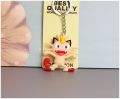 【HOT】 Pokemon Magikarp Meowth Lapras Poliwag Farfetch D Anime Figure Keychain Silicone Pendant Ornaments Toy Birthday Gifts. 