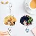 SuperRide Keyring Japanese Anime Design Decorative Acrylic Demon Slayer Key Chain for Key. 
