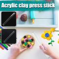 New Clear Clay Press Acrylic Sheet Handmade DIY Clay Roller Clay Pressing Board Rubbing Plate Pottery Machine. 
