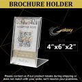 Brochure Holder - Brochure Stand - Menu Display Stand - Menu Stand - Picture Frame - Flyer Holder - sign Didplay Stand - Acrylic Brochrue Holder - Desk Brochure Stand - QR Code Display Stand - Restaurant Menu Display - Alpha Galaxy Shop. 