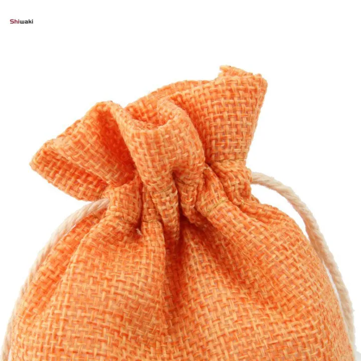 10pcs%20Linen%20Drawstring%20Bags%20Wedding%20Party%20Gift%20Bag%20Pouches%20Orange,10x14cm%20-%20Image%207