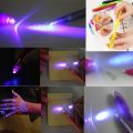 7pcs Funny Safety Colorful Invisible Magic Pencil UV Light Pen Invisible Writing Secret Fluorescent Pen. 